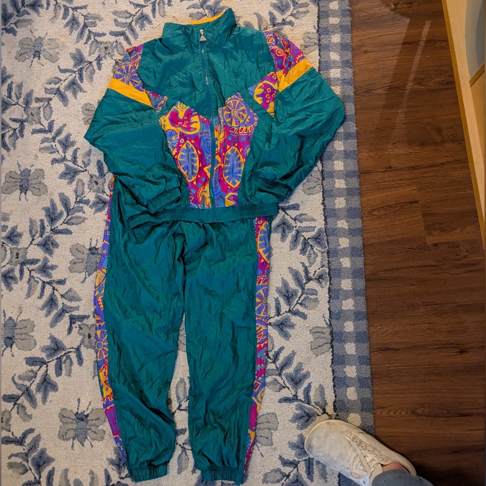 80s Vintage Colorful Tracksuit